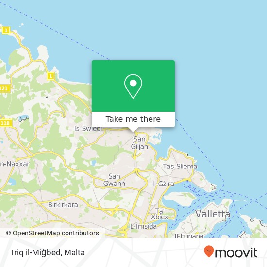 Triq il-Miġbed map