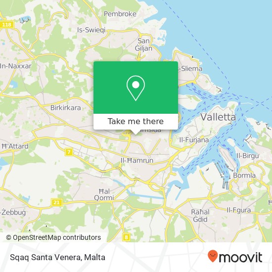 Sqaq Santa Venera map
