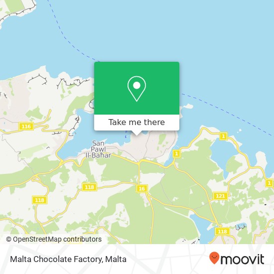 Malta Chocolate Factory map