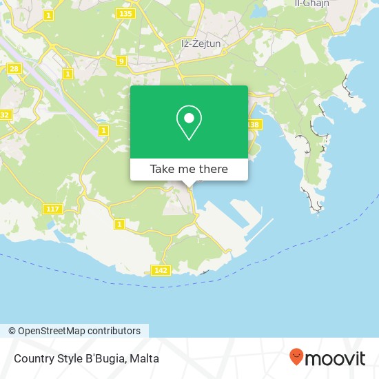 Country Style B'Bugia, Wesgħa Carmelo Caruana Birżebbuġa BBG map