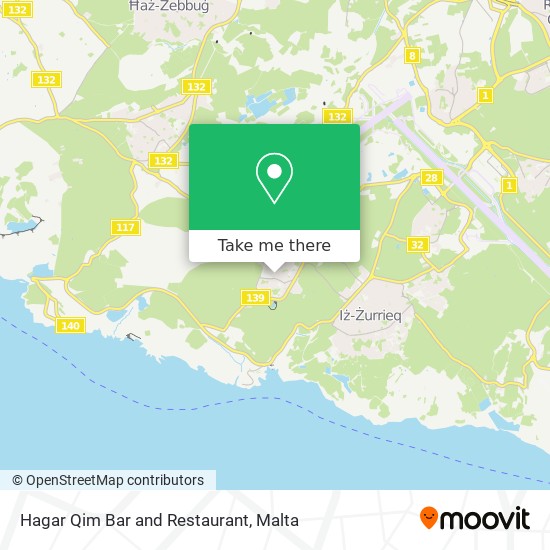 Hagar Qim Bar and Restaurant map