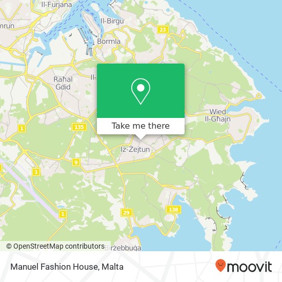 Manuel Fashion House, Misraħ ir-Repubblika Żejtun ZTN map