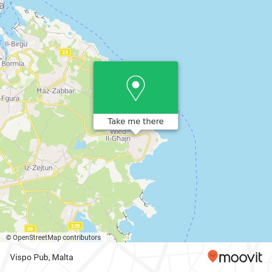 Vispo Pub, Triq il-Qaliet Marsaskala MSK map