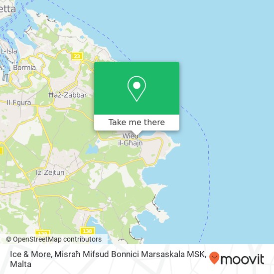 Ice & More, Misraħ Mifsud Bonnici Marsaskala MSK map