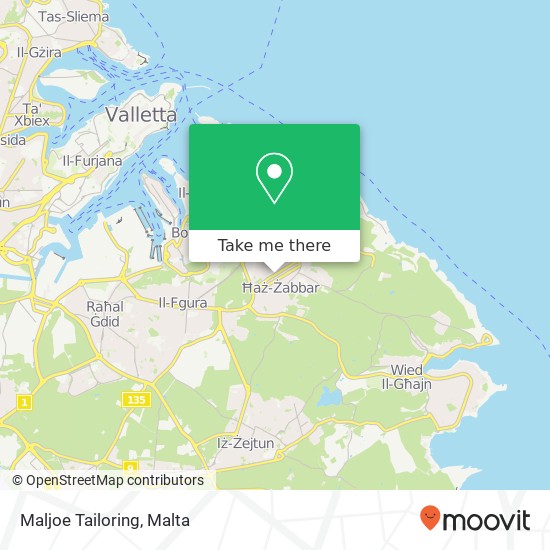 Maljoe Tailoring, Triq il-Kunvent Żabbar ZBR map