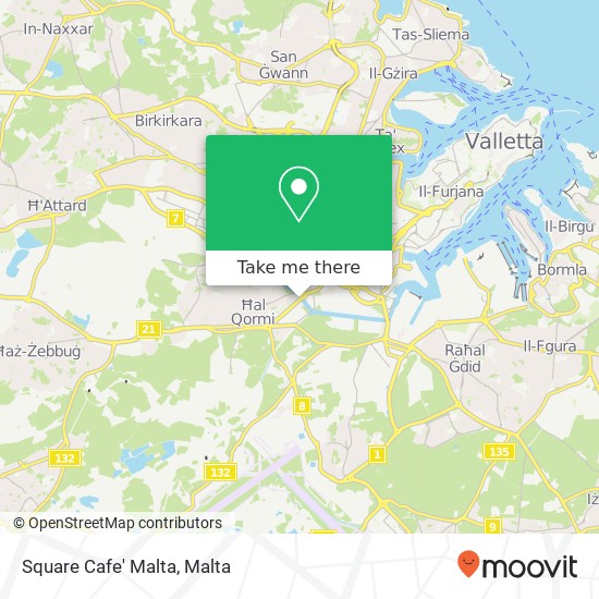 Square Cafe' Malta, Triq Manwel Dimeċh Qormi QRM map