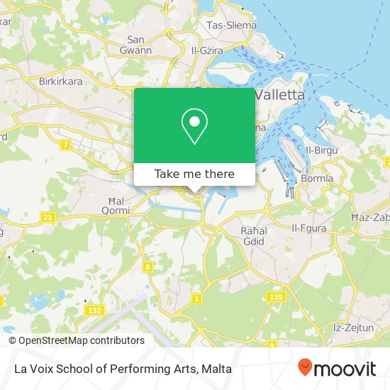 La Voix School of Performing Arts map