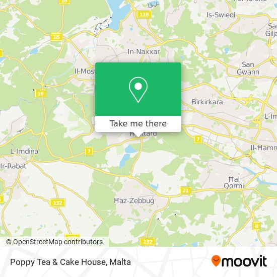 Poppy Tea & Cake House map