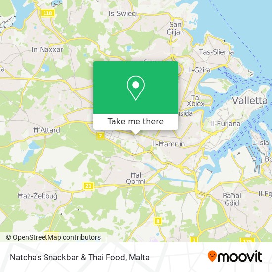 Natcha's Snackbar & Thai Food map