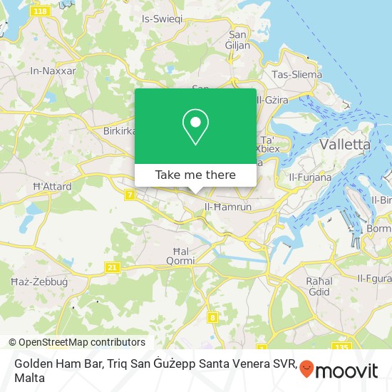 Golden Ham Bar, Triq San Ġużepp Santa Venera SVR map