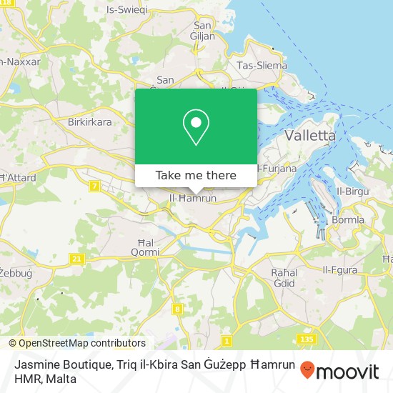 Jasmine Boutique, Triq il-Kbira San Ġużepp Ħamrun HMR map