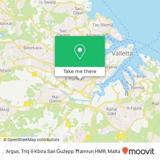 Argus, Triq il-Kbira San Ġużepp Ħamrun HMR map