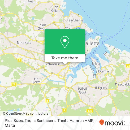 Plus Sizes, Triq Is Santissima Trinita Ħamrun HMR map