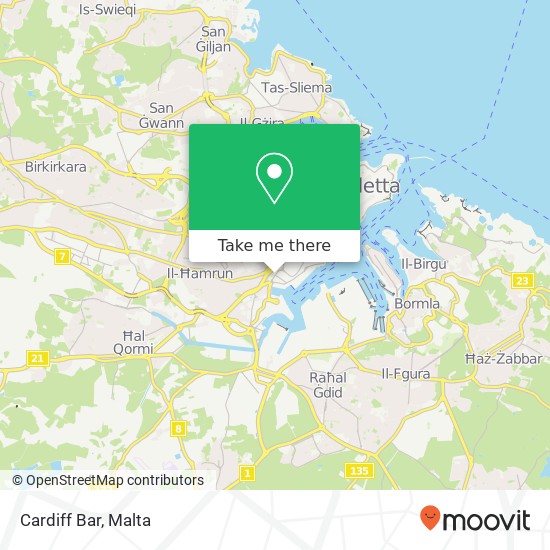Cardiff Bar, Il-Moll tal-Ħatab Marsa MRS map