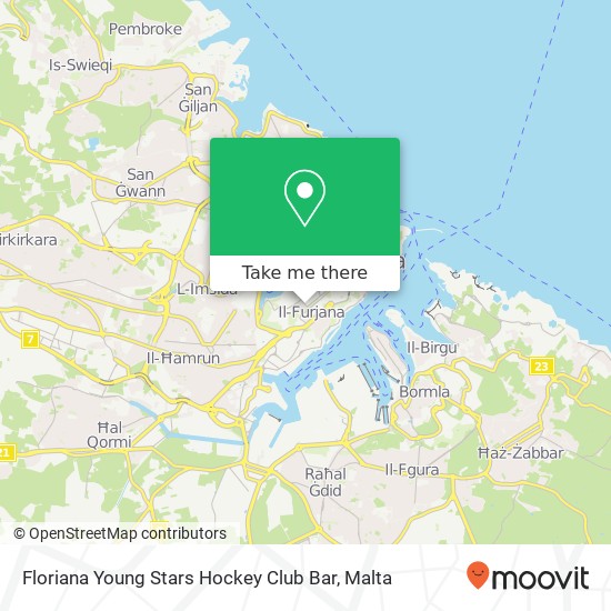 Floriana Young Stars Hockey Club Bar, Triq Vincenzo Dimech Floriana FRN map