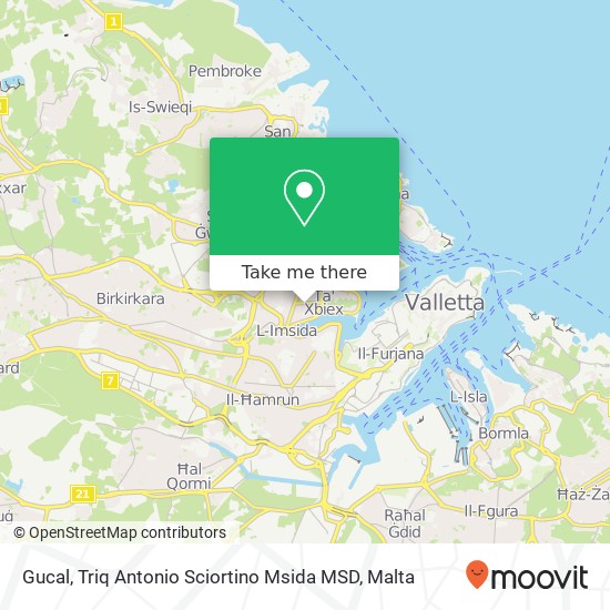 Gucal, Triq Antonio Sciortino Msida MSD map