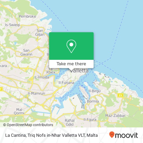 La Cantina, Triq Nofs in-Nhar Valletta VLT map