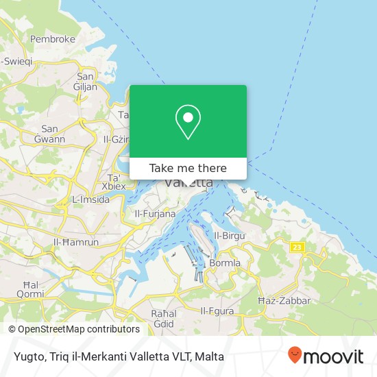 Yugto, Triq il-Merkanti Valletta VLT map