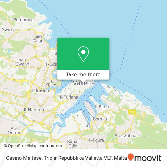 Casino Maltese, Triq ir-Repubblika Valletta VLT map