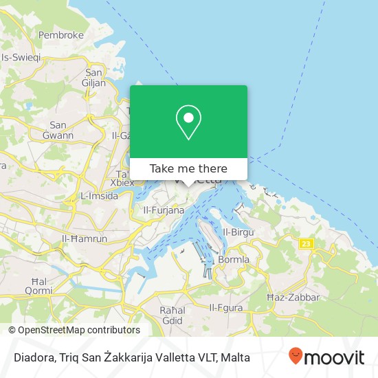 Diadora, Triq San Żakkarija Valletta VLT map