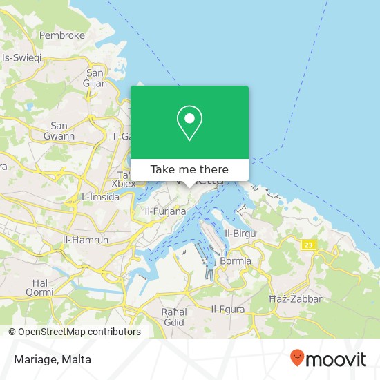 Mariage, Triq San Żakkarija Valletta VLT map