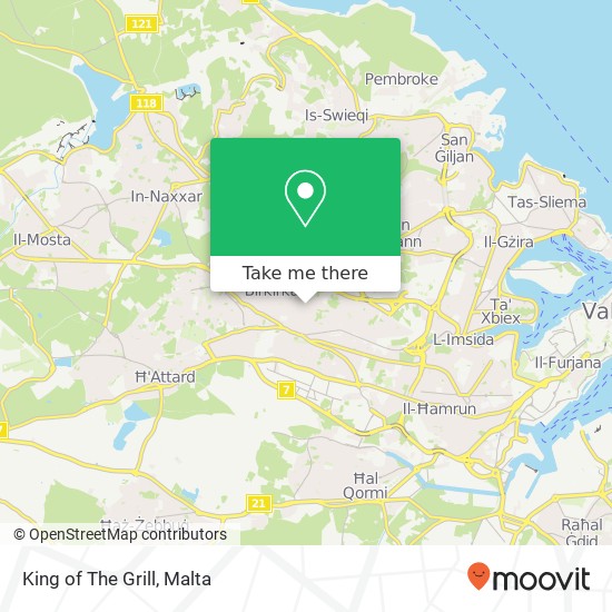 King of The Grill, Triq is-Santwarju Birkirkara map