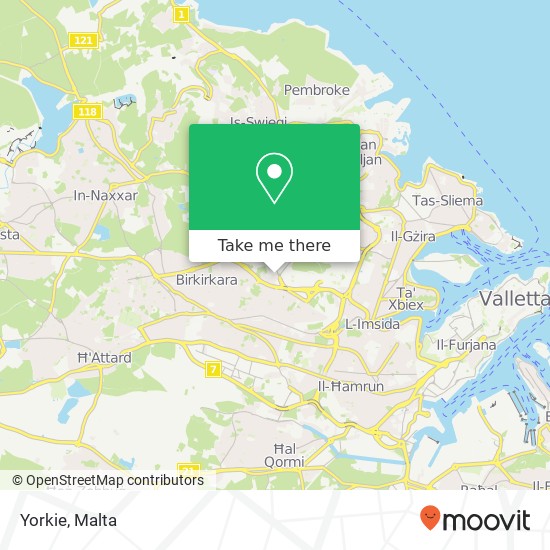 Yorkie, Triq San Ġiljan San Ġwann SGN map