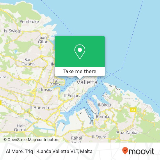 Al Mare, Triq il-Lanċa Valletta VLT map