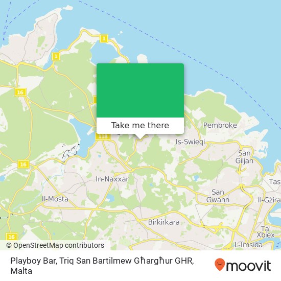 Playboy Bar, Triq San Bartilmew Għargħur GHR map