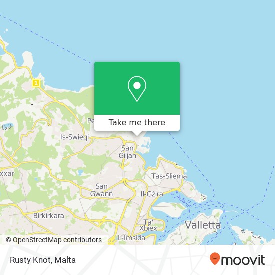 Rusty Knot, Triq il-Wilġa San Ġiljan STJ map