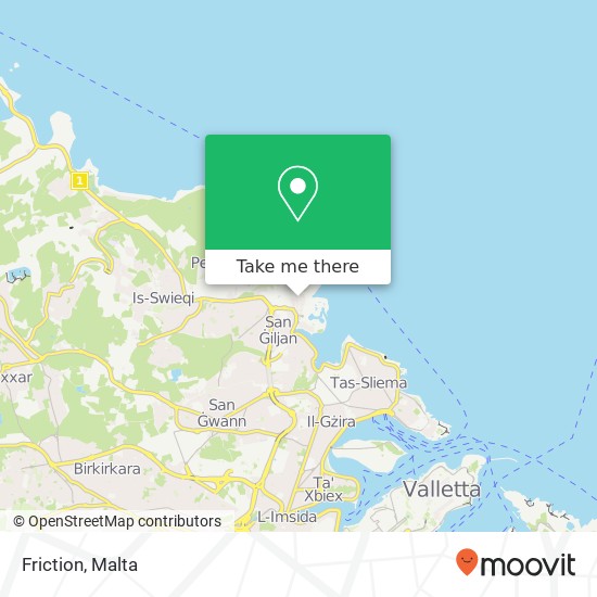 Friction, Triq il-Wilġa San Ġiljan STJ map