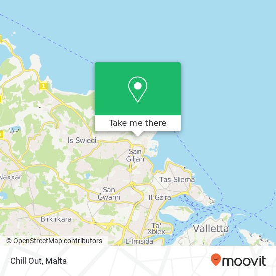 Chill Out, Triq Santa Rita San Ġiljan STJ map