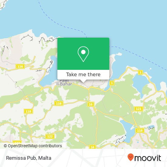 Remissa Pub, Triq il-Mosta San Pawl il-Baħar SPB map