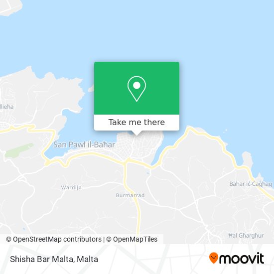 Shisha Bar Malta map