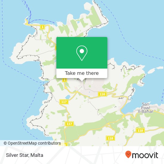 Silver Star, Triq il-Madonna tal-Għar Mellieħa MLH map