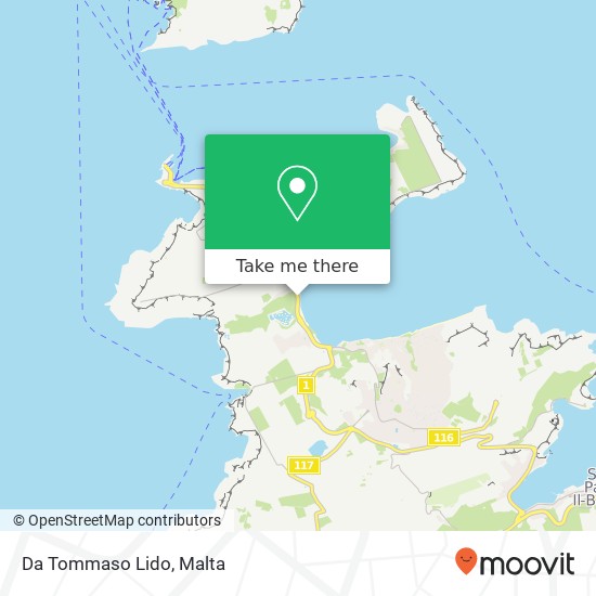 Da Tommaso Lido, Triq il-Marfa Mellieħa MLH map