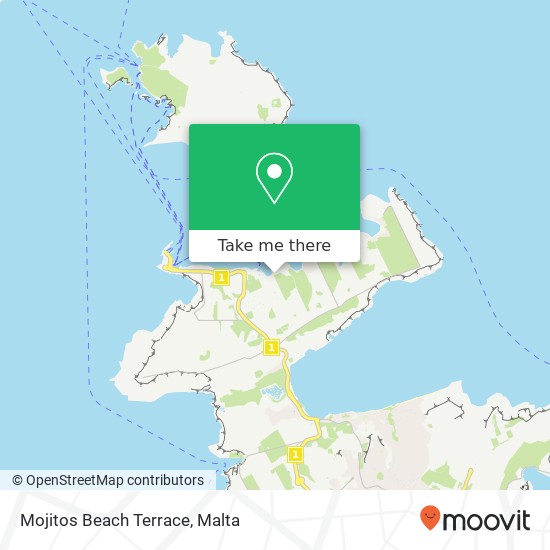 Mojitos Beach Terrace, Triq ir-Ramla tal-Bir Mellieħa MLH map