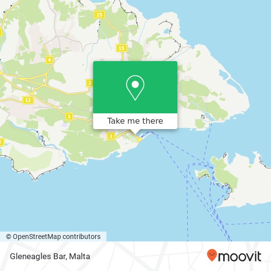 Gleneagles Bar, Triq ir-Rebħa Għajnsielem GSM map