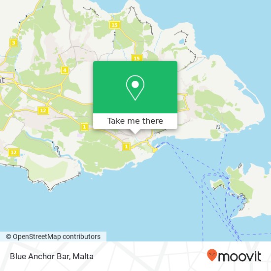 Blue Anchor Bar, Triq il-Ħamri Għajnsielem GSM map