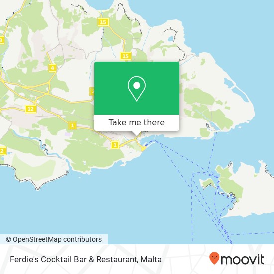 Ferdie's Cocktail Bar & Restaurant, Triq Sant'Antnin Għajnsielem GSM map