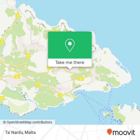 Ta' Nardu, Triq Diċembru Tlettax Nadur NDR map