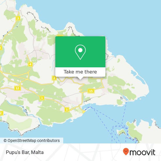 Pupu's Bar, Triq Diċembru Tlettax Nadur NDR map