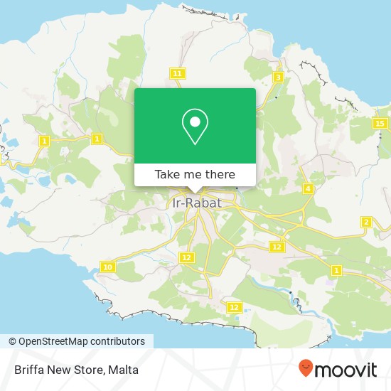 Briffa New Store, Triq is-Suq Rabat VCT map