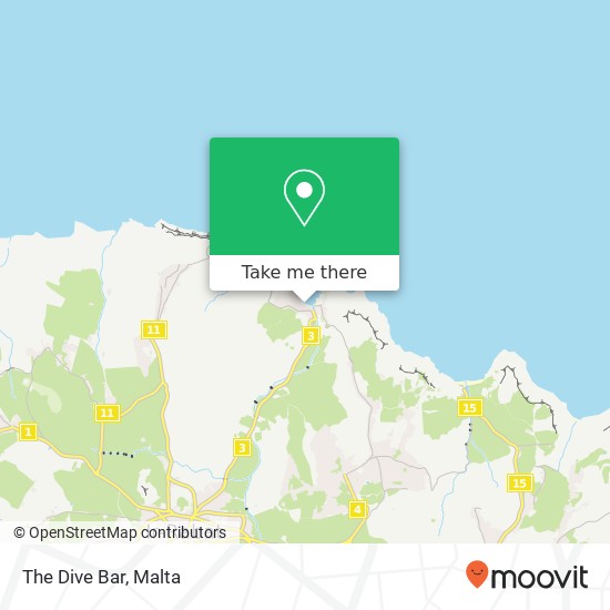 The Dive Bar, Triq il-Port Żebbuġ MFN map