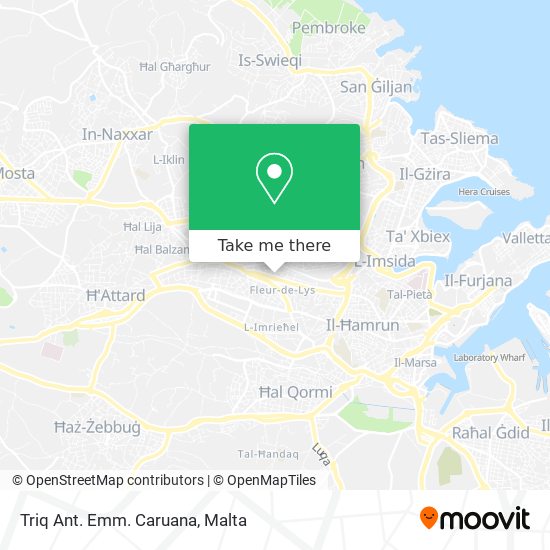 Triq Ant. Emm. Caruana map