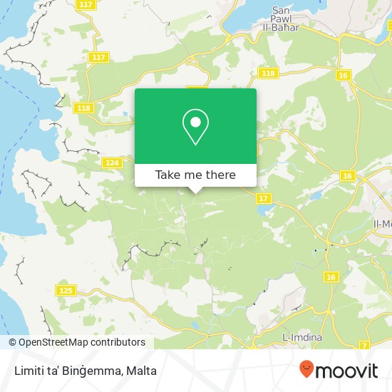 Limiti ta' Binġemma map