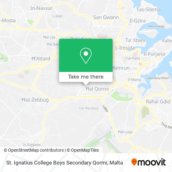 St. Ignatius College Boys Secondary Qormi map