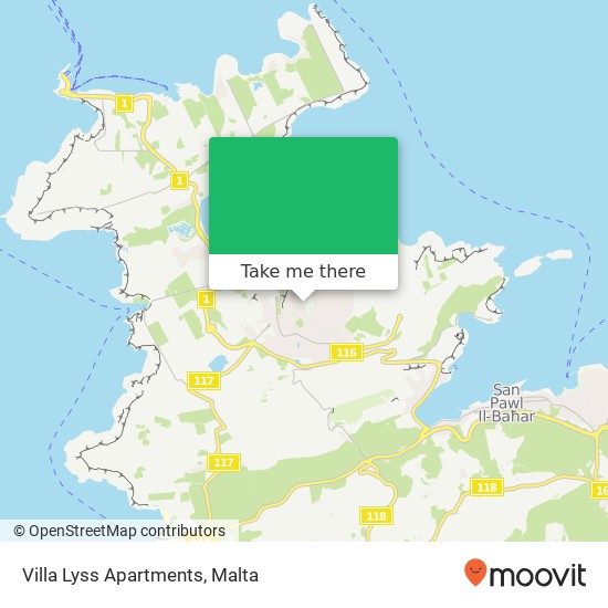Villa Lyss Apartments map
