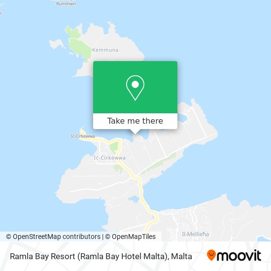 Ramla Bay Resort (Ramla Bay Hotel Malta) map