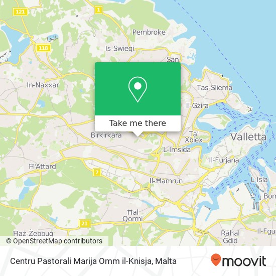 Centru Pastorali Marija Omm il-Knisja map